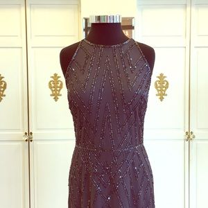 Adrianna Papell Platinum Gown